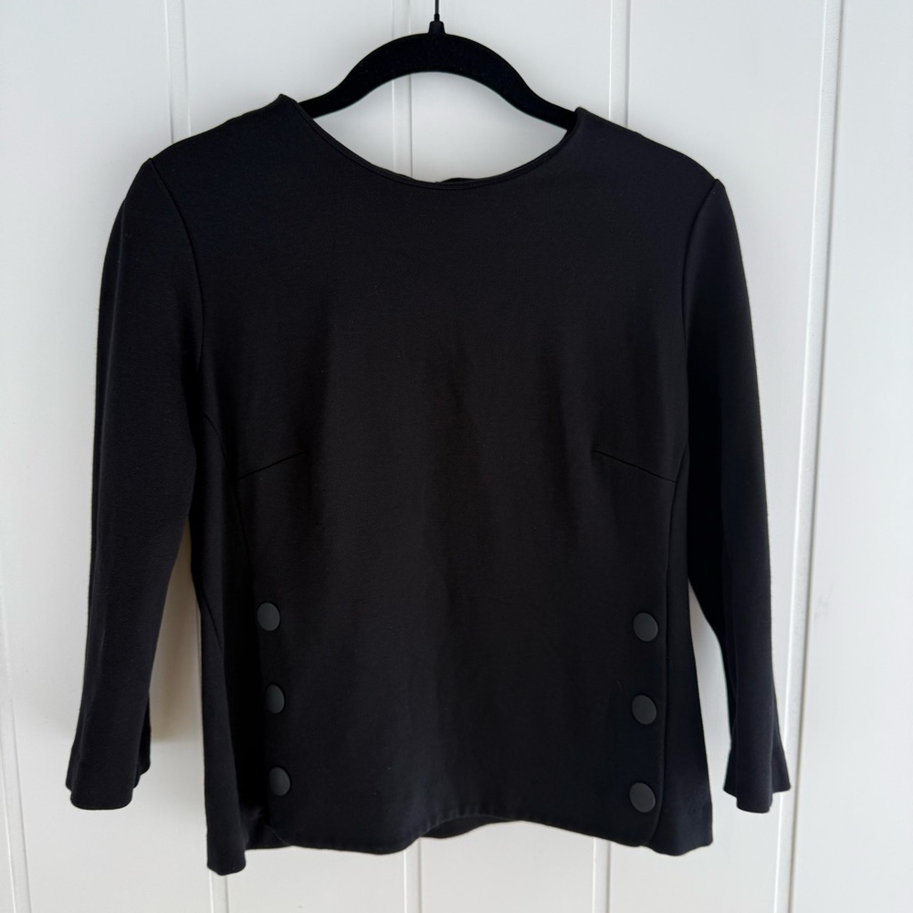 CAbi Black Utility Top Style# 3232 Women’s Size Small